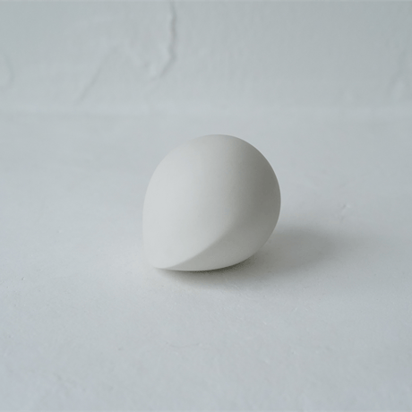 打田翠　白磁焼締オブジェ「drawing」A