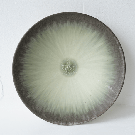 新品 岩崎龍二 7寸 平皿 煌赫＋ブルーグレー 2枚 新品 岩崎龍二 7寸