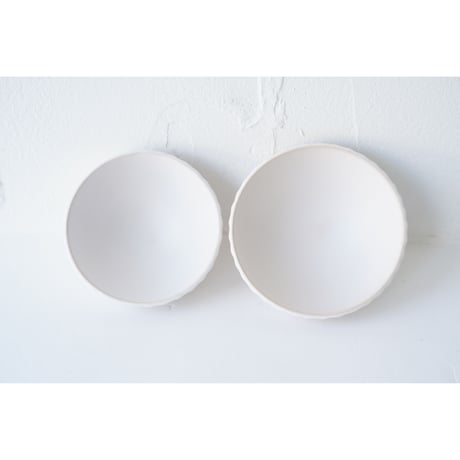N▶400　　しのぎ碗　　white