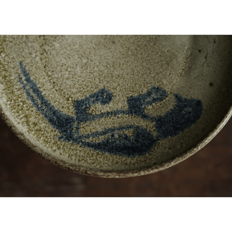 梅本尋司　U-88-3　青花鳥文台皿　古代イスラーム