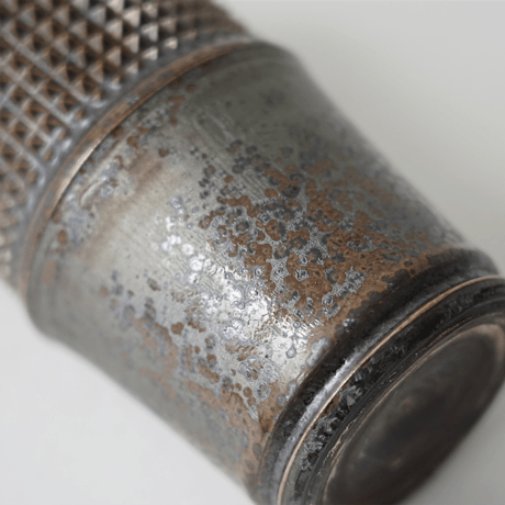 濱中史朗　花器　レオパード　スタッズ　83