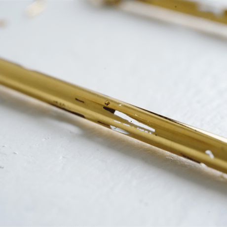 BELLEZA Glass Jewelry　ロングゴールドピアス