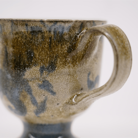 梅本尋司　U-81-3　青花脚付マグカップ　古代イスラーム