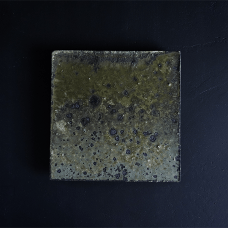 NO.193　八田亨　白掛tile　plate　正方中