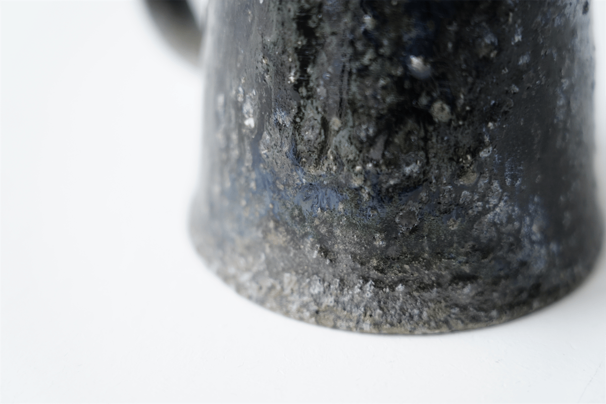 NO.182 八田亨 黒掛マグカップ ※銀継ぎ有り | JIBITA