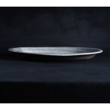 隣窯　　曇天リムオーバル深皿　ｗ28.8㎝　　　DT　A