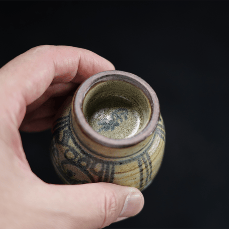 梅本尋司　U-84-4　青花杯　安南・バッチャン