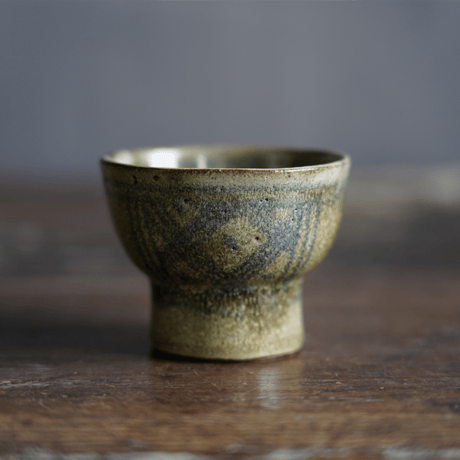 梅本尋司　U-84-3　青花杯　安南・バッチャン