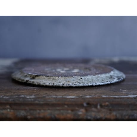 NO.262　八田亨　白掛tile　plate　円