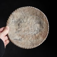 長門伸隣　　手捻丸皿　Φ20㎝