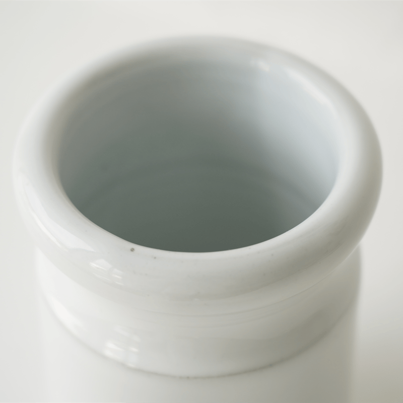 62 角掛政志 白釉 ツール立て（カトラリースタンド）大 ※個体差あり