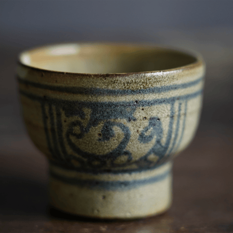梅本尋司　U-84-4　青花杯　安南・バッチャン