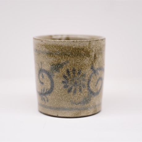 梅本尋司　U-80-3　青花マグカップ　唐草