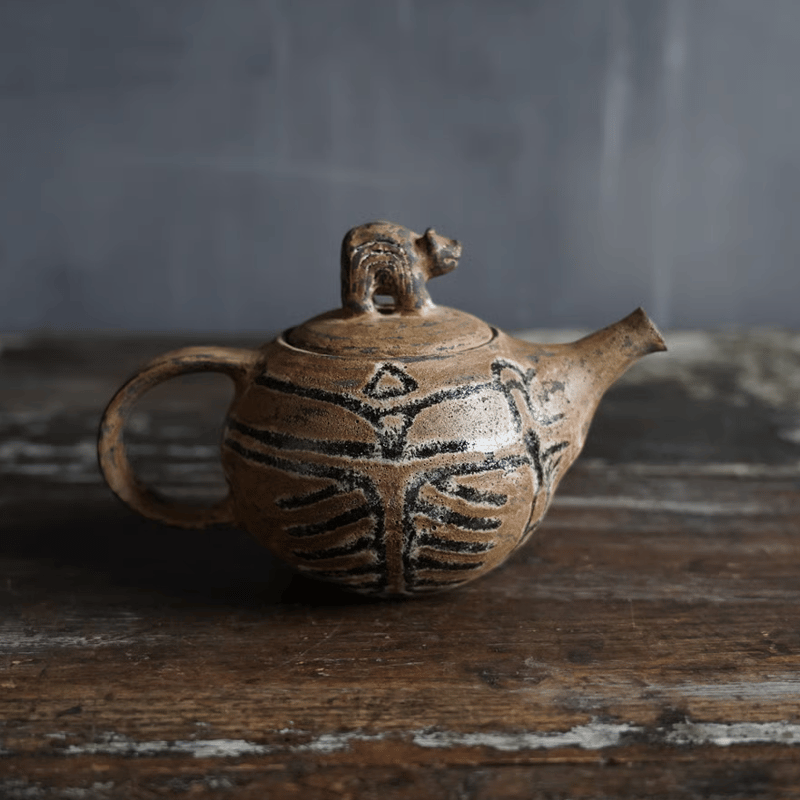 梅本尋司 U-19 急須 縄文熊 | JIBITA