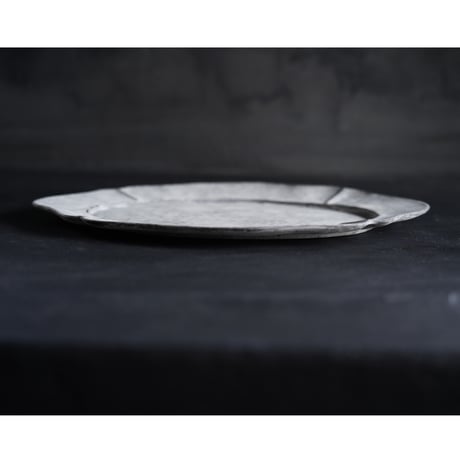 隣窯　　輪花オーバル皿「古瓦」　ＳＨ　size：Ｌ　ｗ29.5.㎝　Ａ