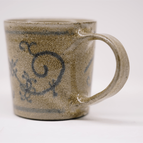 梅本尋司　U-80-1　青花マグカップ　唐草