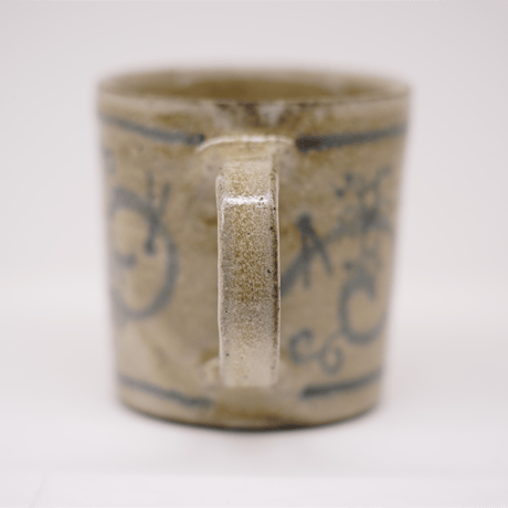 梅本尋司　U-80-4　青花マグカップ　唐草