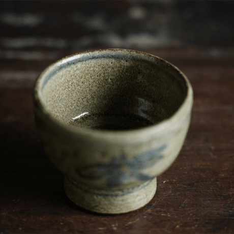 梅本尋司　U-84-2　青花杯（蜻蛉文）