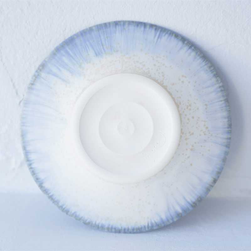 新品　岩崎龍二　7寸　平皿　煌赫＋ブルーグレー 2枚 NO.7-U 岩崎龍二 Φ14.8㎝ 5寸平皿 紫匂 | JIBITA