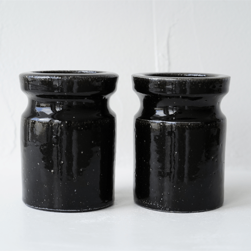 58 角掛政志 黒ツヤ ツール立て（カトラリースタンド）大 | JIBITA