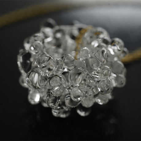 BELLEZA Glass Jewelry 　Crystal loop ゴールドネックレス S