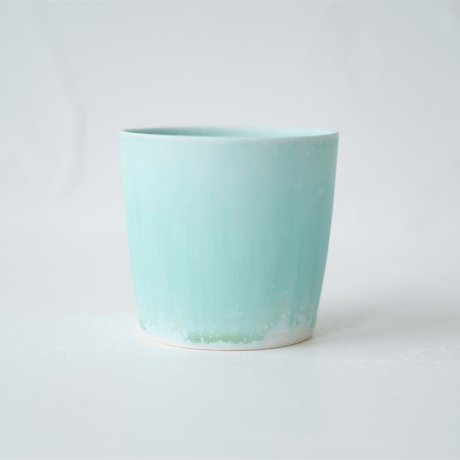 NO.4-D　　岩崎龍二　蕎麦猪口　　　アイスグリーン