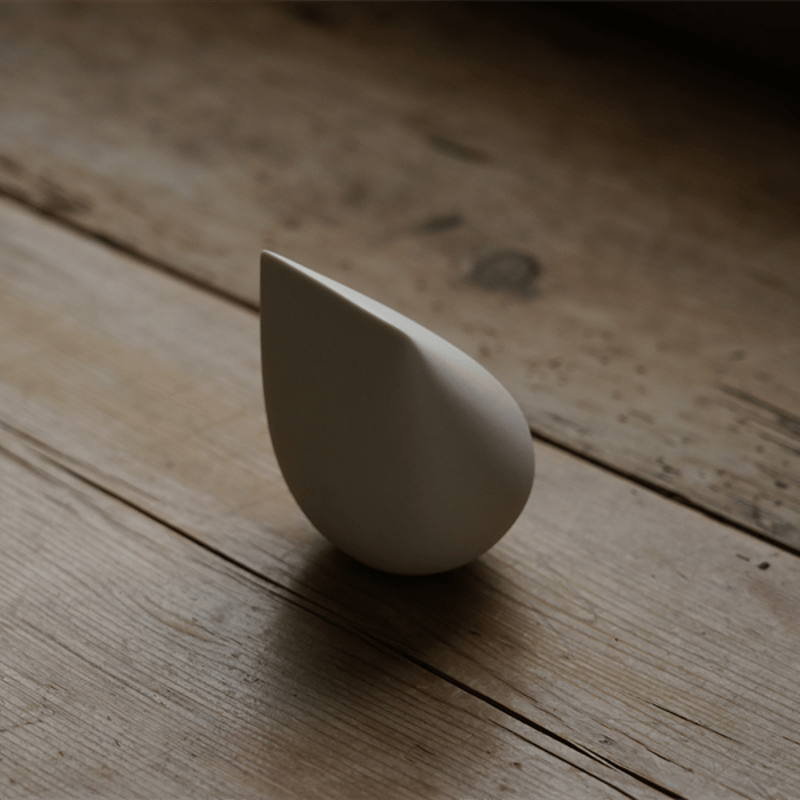 打田翠　白磁焼締　鉢 打田翠 焼締白磁オブジェ「drawing」B | JIBITA