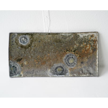 八田亨 黒掛tile plate長大、映える黒皿！