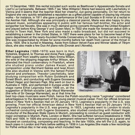 Pupils of Leschetizky Vol.4 (pianists born from 1882 to1886)　 (This is Digital Item)