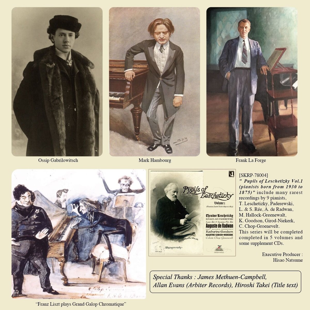 Pupils of Leschetizky Vol.2 (pianists born in 1