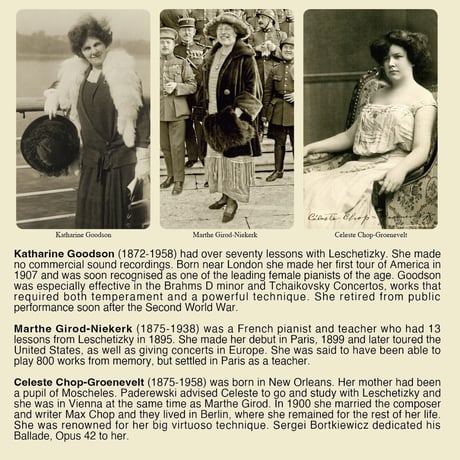 Pupils of Leschetizky Vol.1 (pianists born from 1830 to 1875) (This is Digital Item)