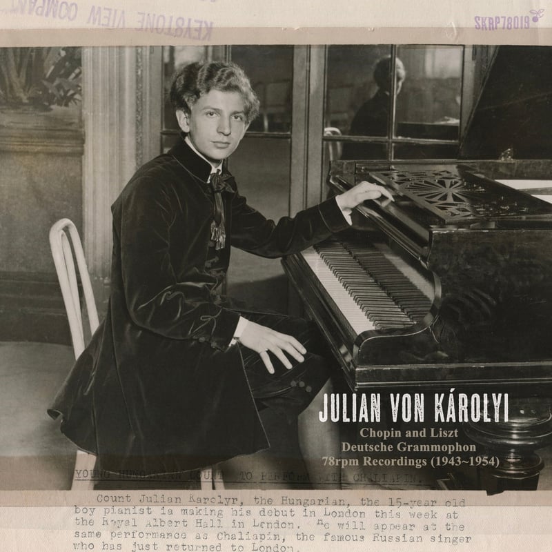 Julian von Károlyi : Chopin & Liszt - DG 78rpm