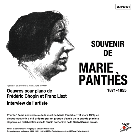 SOUVENIR DE MARIE PANTHÈS 1871-1955 / マリー・パンテ ラジオ放送録音 (This is Digital Item)