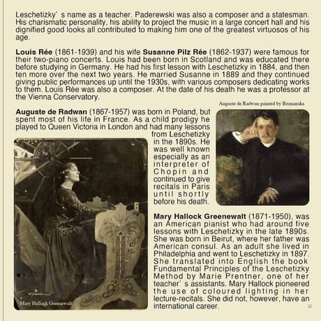 Pupils of Leschetizky Vol.1 (pianists born from 1830 to 1875) (This is Digital Item)