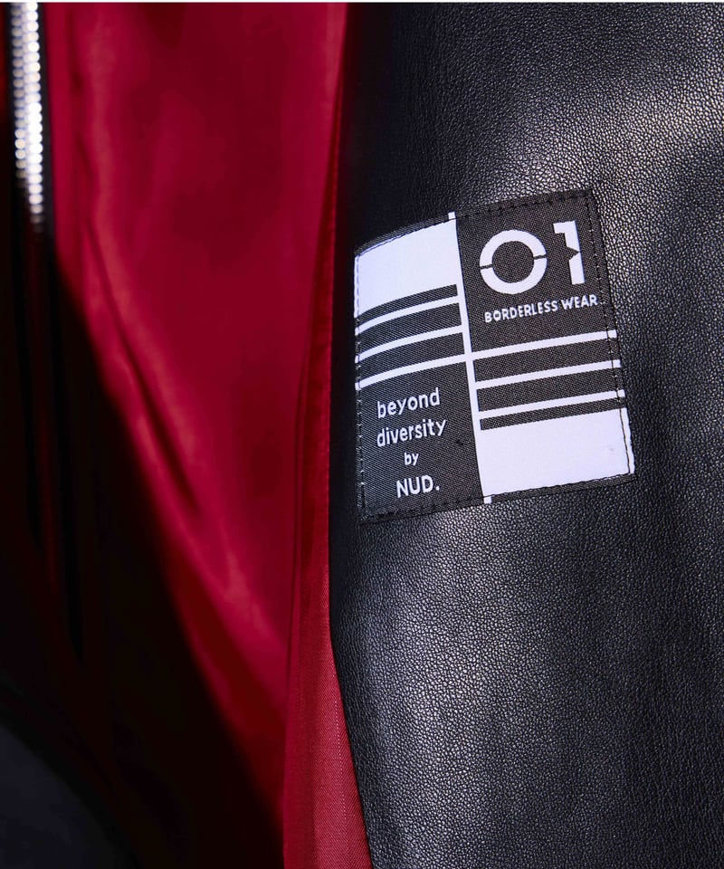 NUD.×01 BORDERLESS WEARコラボ ライダースジャケット | 01 BORD