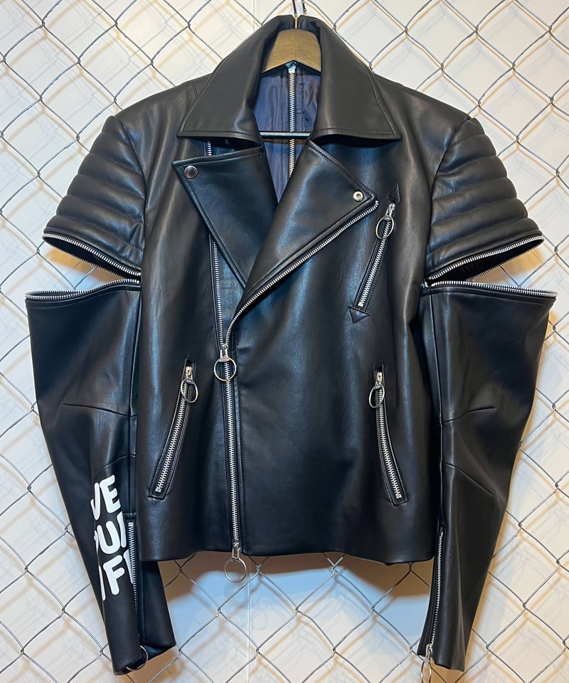 ◆希少◆1◆nada. not nada ナダ　ライダース　再構築　ジャケット ホースハイド スタンドカラー ダブルライダースジャケット FN-LJ-HW005