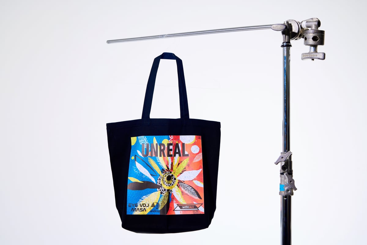 UNREAL トートバッグ (BLACK・RED) | 01 BORDERLESS WEAR