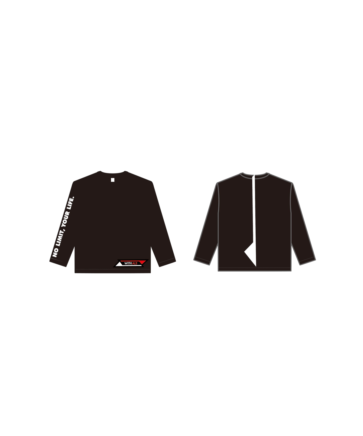 the cabs 再生の風景　ツアーロングTシャツ　新品未開封　XL ロングTシャツB : BLACK (WITH ALSロゴ) | 01 BORDERLESS WEAR