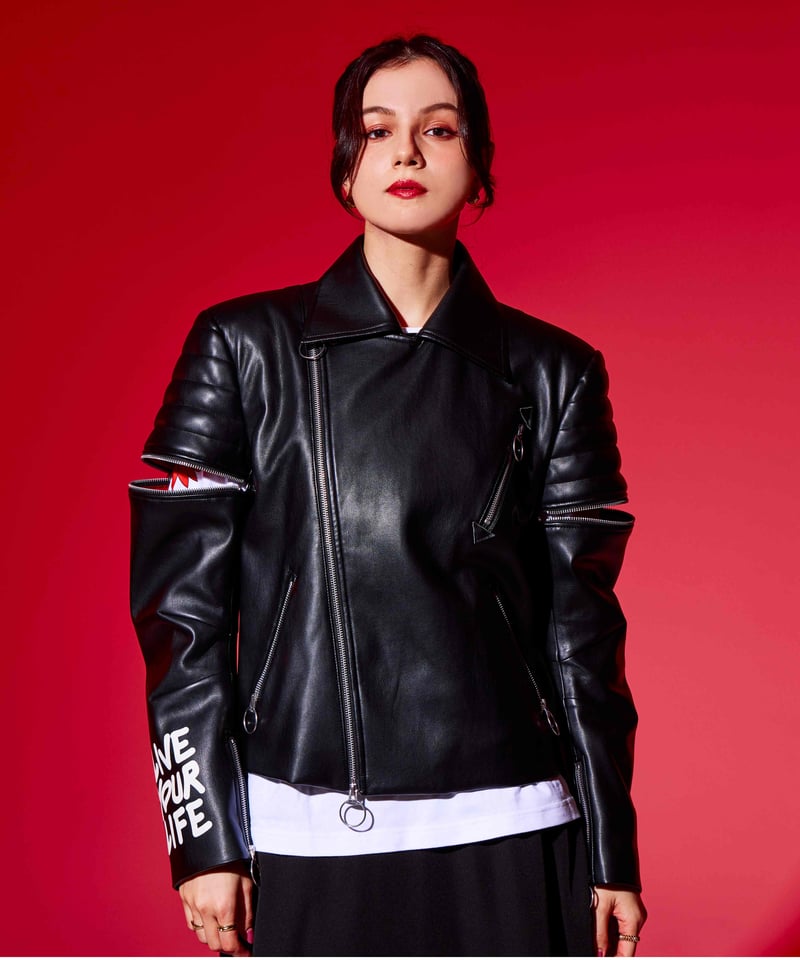 ♡Topshop x kate moss♡ ♪幻のコラボ★ライダースジャケット♪ ケイトモス トップショップTOPSHOP コラボ フリンジレザー