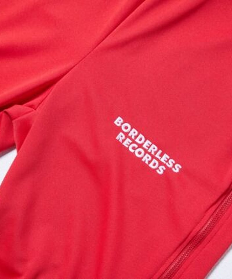 BORDERLESS RECORDS』 コラボジャージパンツ (RED) | 01 BORD