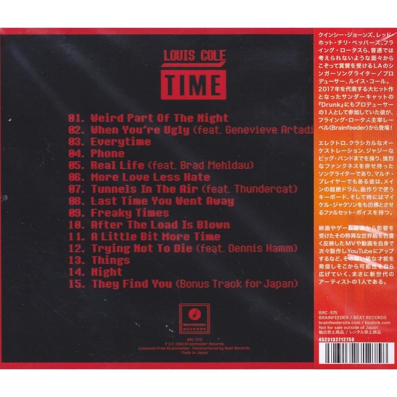 Louis Cole / Time / CD | PICKUP ONLINE SHOP