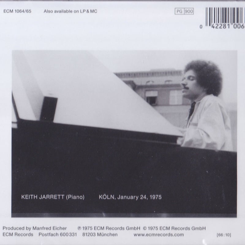 【ジャズ】Keith Jarrett/ The KLN Concert ★２枚組 Keith Jarrett – The Köln Concert – CD (LP jacket, Album