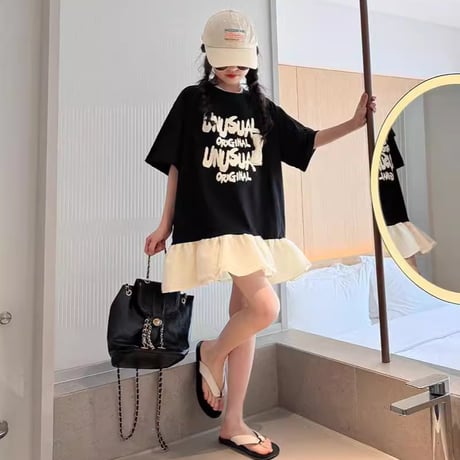 《予約》フリルカジュアルワンピース