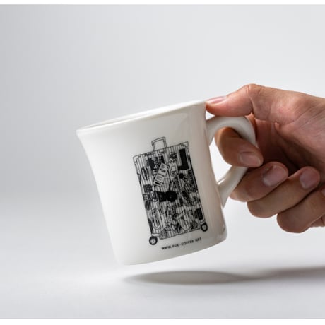 ＜ニシクボサユリデザイン＞3レター マグカップ  & FUK COFFEE オリジナルブレンド豆 250g ギフト