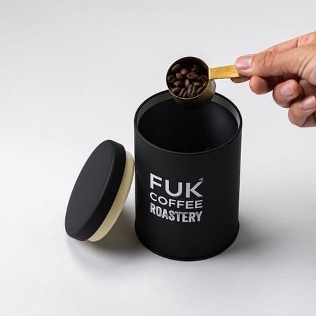 FUK COFFEE キャニスター & FUK COFFEE オリジナルブレンド豆 250gギフト