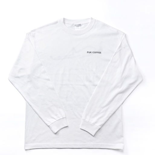 【Off-White】ロングスリーブTシャツ Mサイズ バックテープデザイン OSAMUデザイン＞TAKE OFF ロングスリーブTシャツ | FUK COFFEE ✈︎