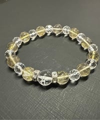 龍神彫り水晶を8珠使った八大龍王のブレスレット 男性サイズ | うさぎ屋