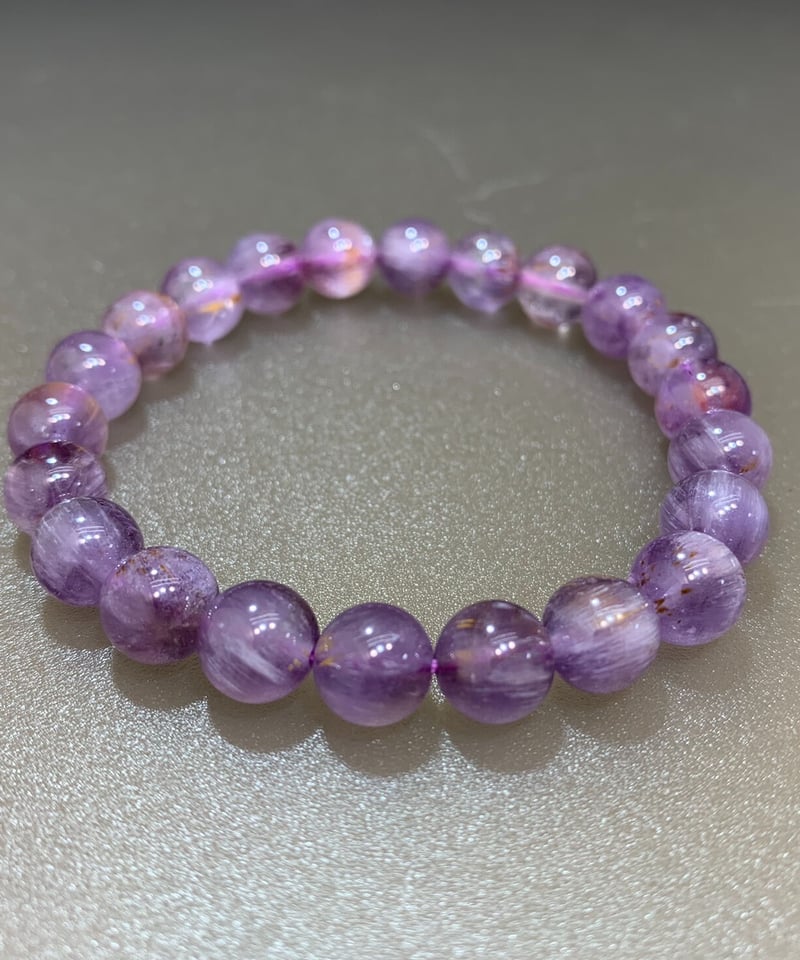 ★特選NEW★4096Hzエンジェル【クリスタル☆ローズ☆アメジスト】❤️ エンジェルフェザーアメジスト 8㎜ | うさぎ屋