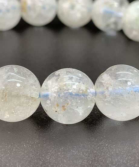 白雲母入り水晶　11.5㎜のブレスレット
