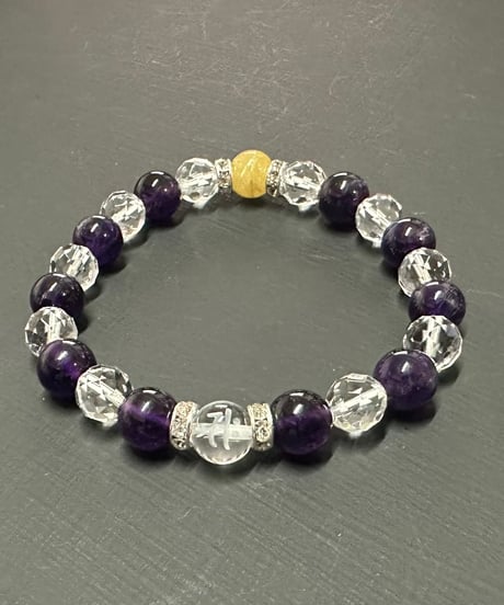 2026年開運ブレスレット 午（うま）年/勢至菩薩（サク）の梵字水晶